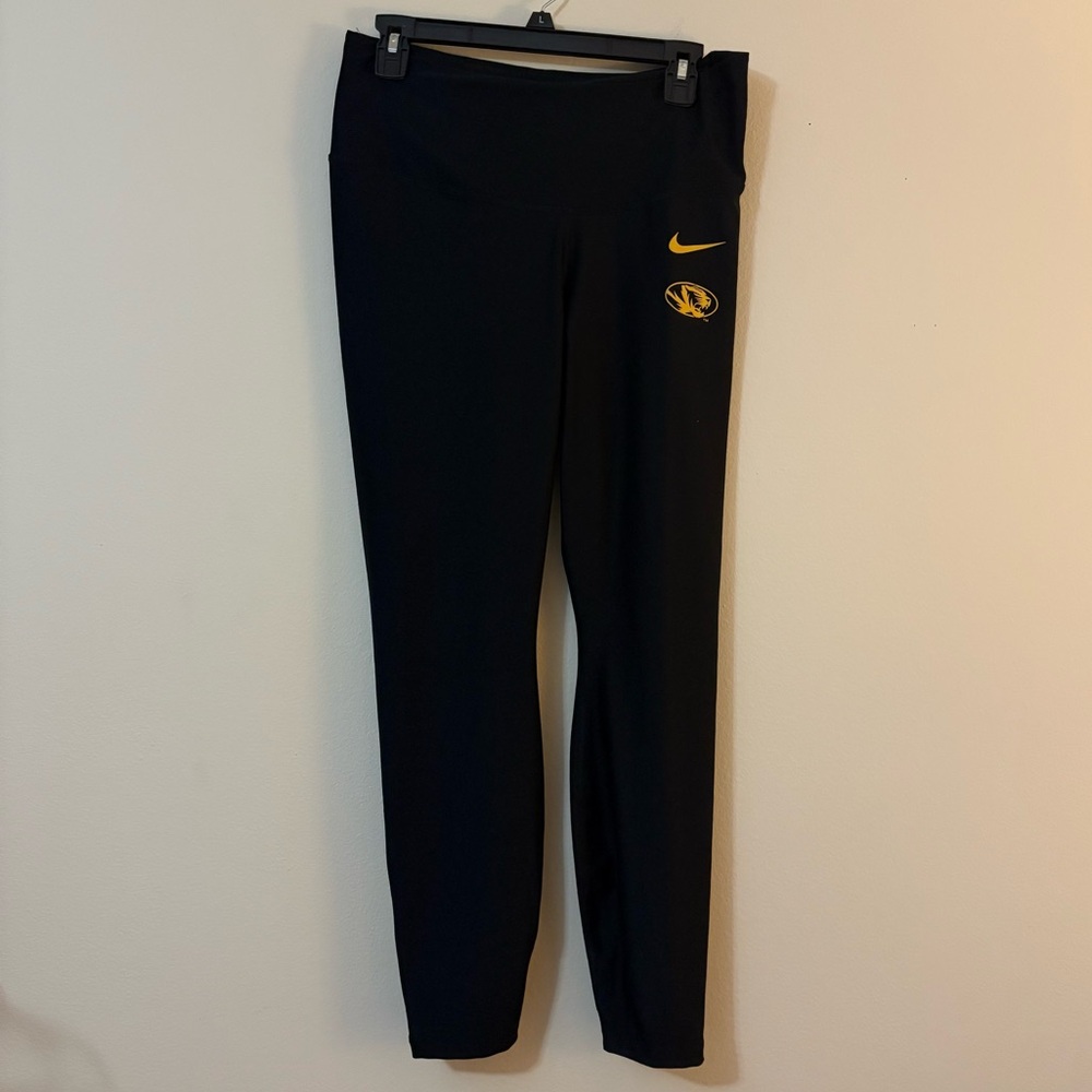 Nike Missouri Tigers pants women’s XL black & yellow Mizzou athletic tights cl